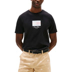 Tommy Hilfiger Black Recycled Cotton T-Shirt
