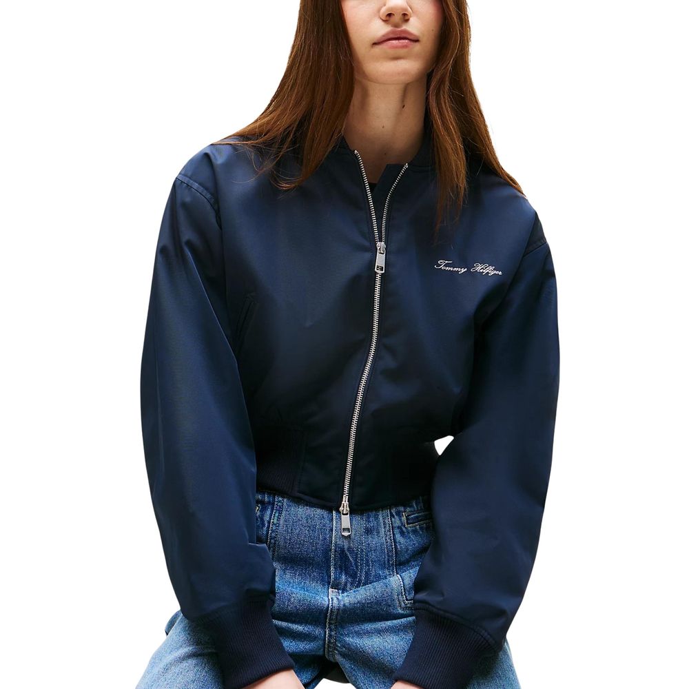 Tommy Hilfiger Blue Recycled Polyester Bomber