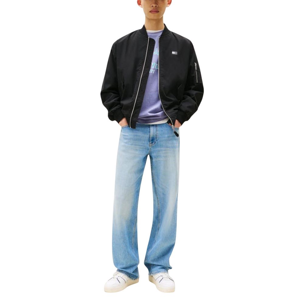 Tommy Hilfiger Jeans Black Recycled Cotton Bomber