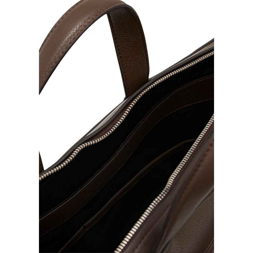 Calvin Klein Brown Polyethylene Briefcase
