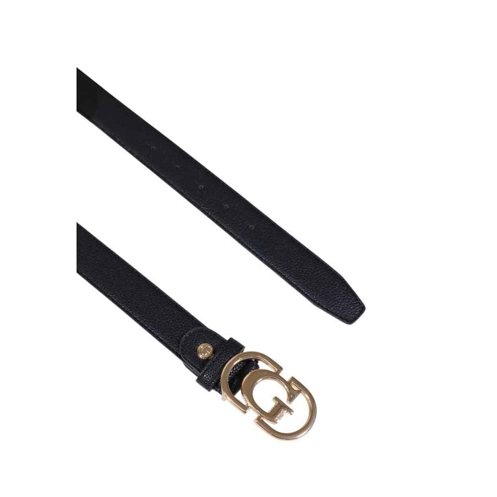 Guess Black Polyester Thin Belt