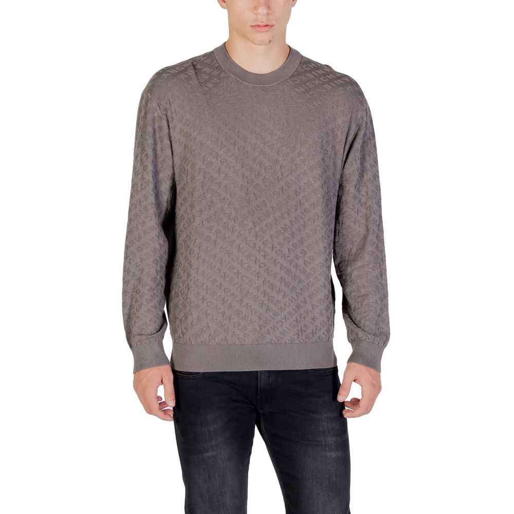 Armani Exchange Gray Polyamide Sweatshirt