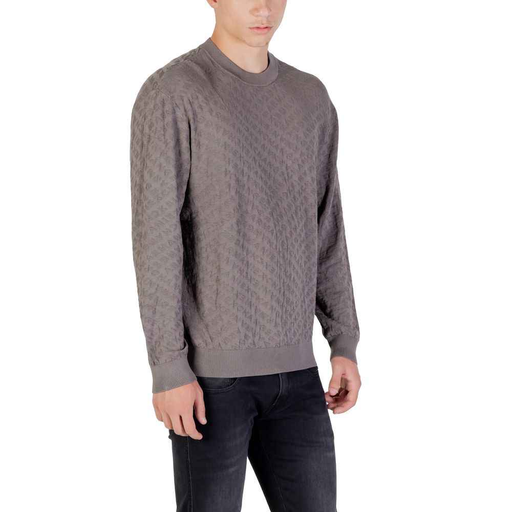 Armani Exchange Gray Polyamide Sweatshirt