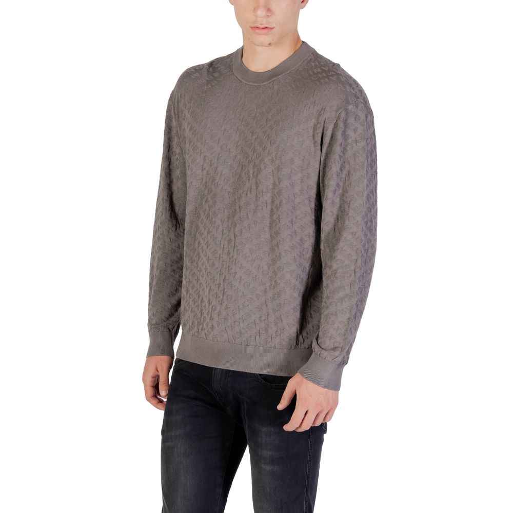 Armani Exchange Gray Polyamide Sweatshirt