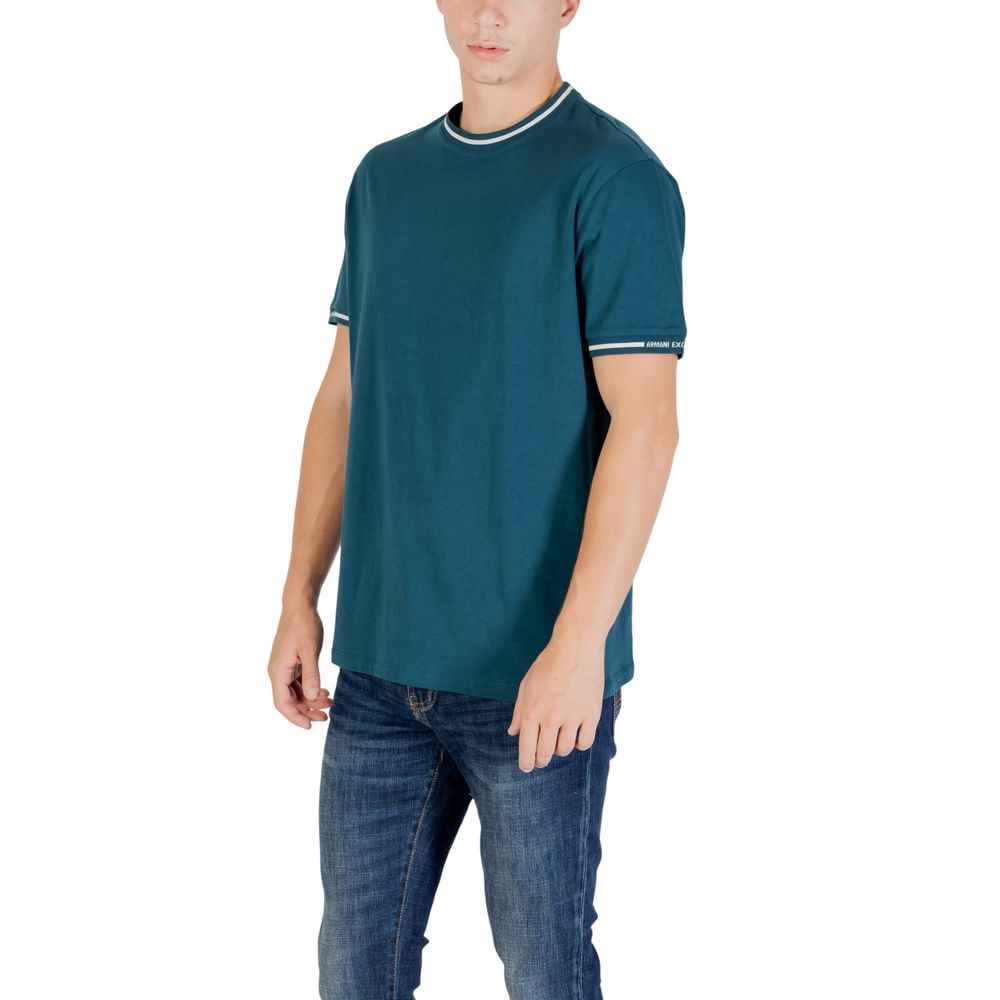 Armani Exchange Black Cotton T-Shirt