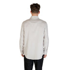 Armani Exchange Gray Cotton Pattern Shirt
