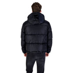 Armani Exchange Blue Polyamide Coat