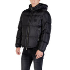 Armani Exchange Black Polyamide Full-Length Jacket