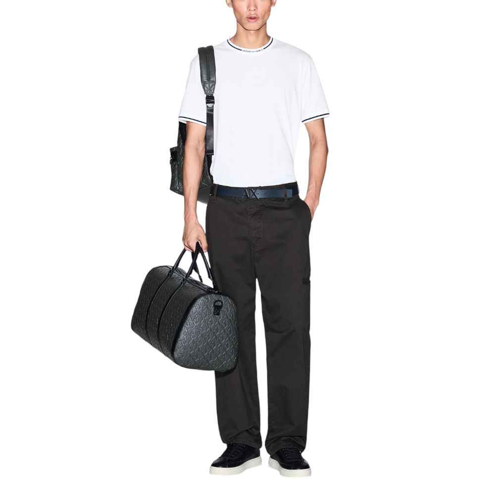 Armani Exchange White Cotton T-Shirt