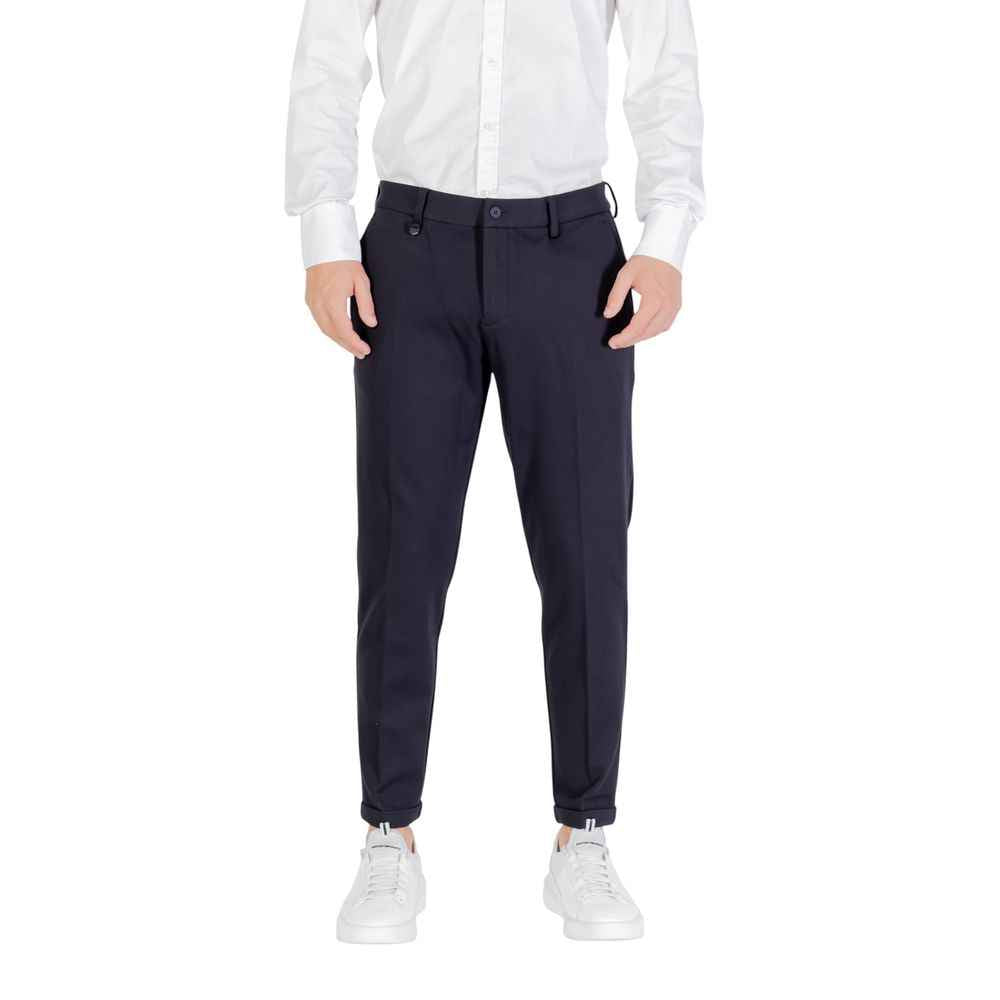 Antony Morato Blue Viscose Dress Pants