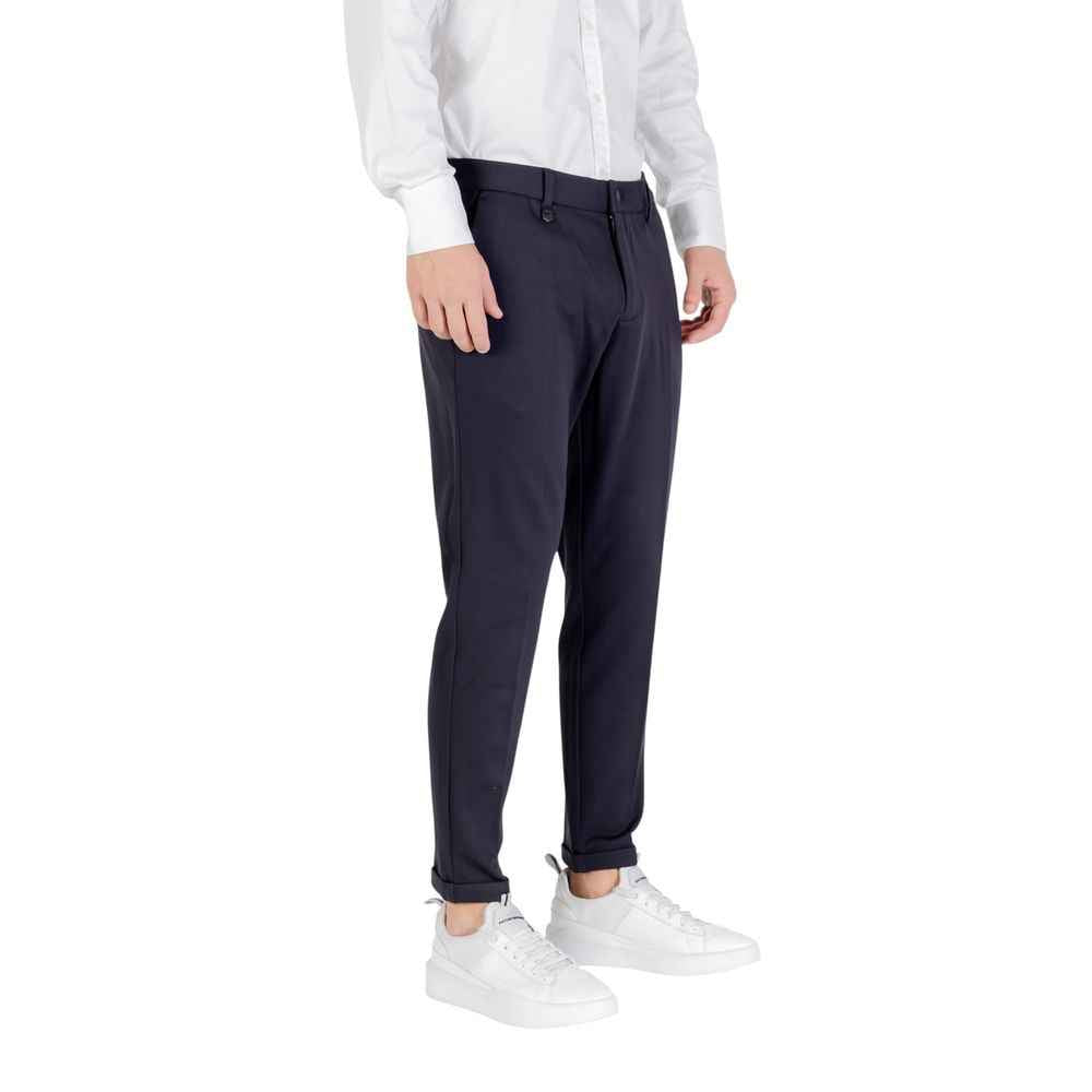Antony Morato Blue Viscose Dress Pants