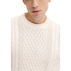 Tommy Hilfiger Jeans Cream Recycled Cotton Sweatshirt