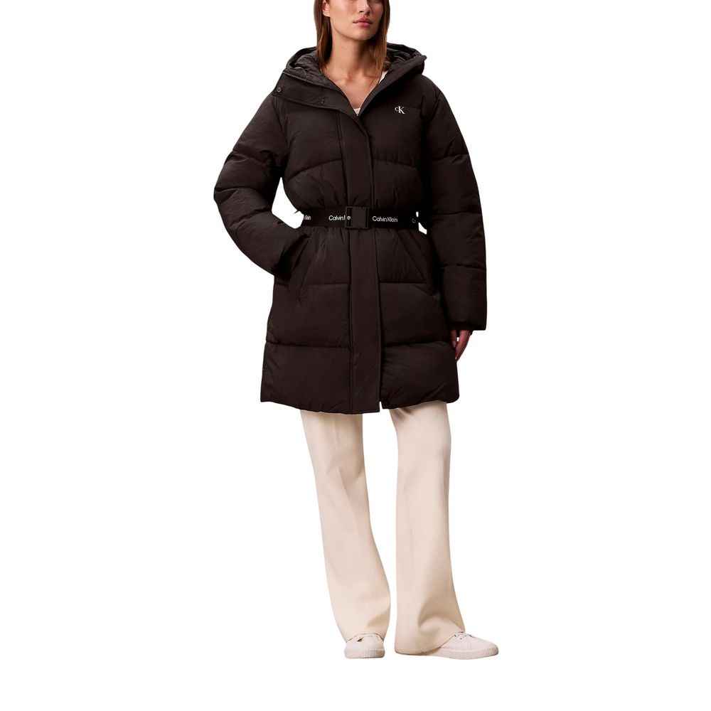 Calvin Klein Jeans Black Polyamide Coat