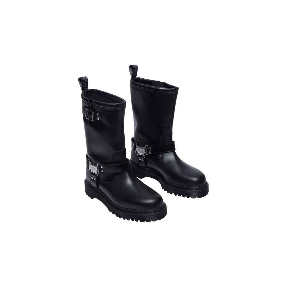 Dr. Martens Black Leather Lace-Up Boots