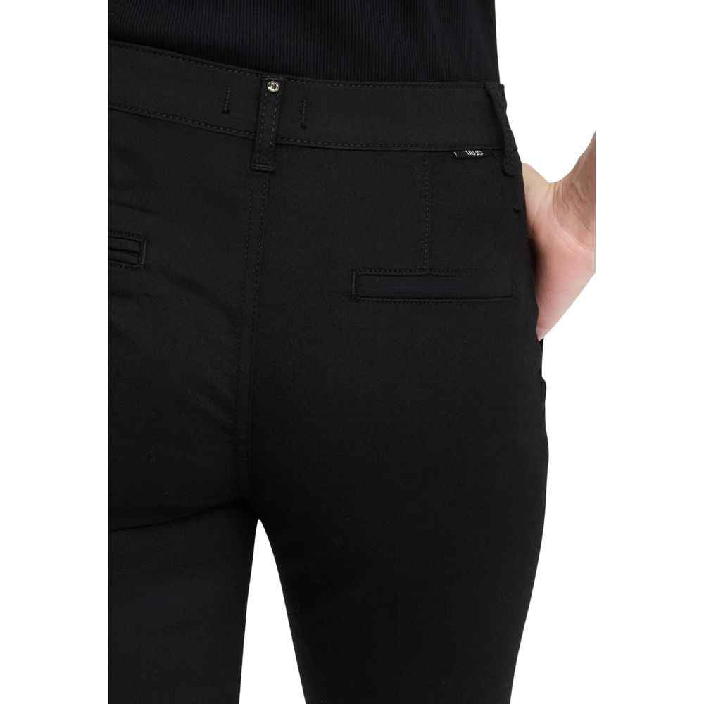Liu Jo Black Cotton Dress Pants