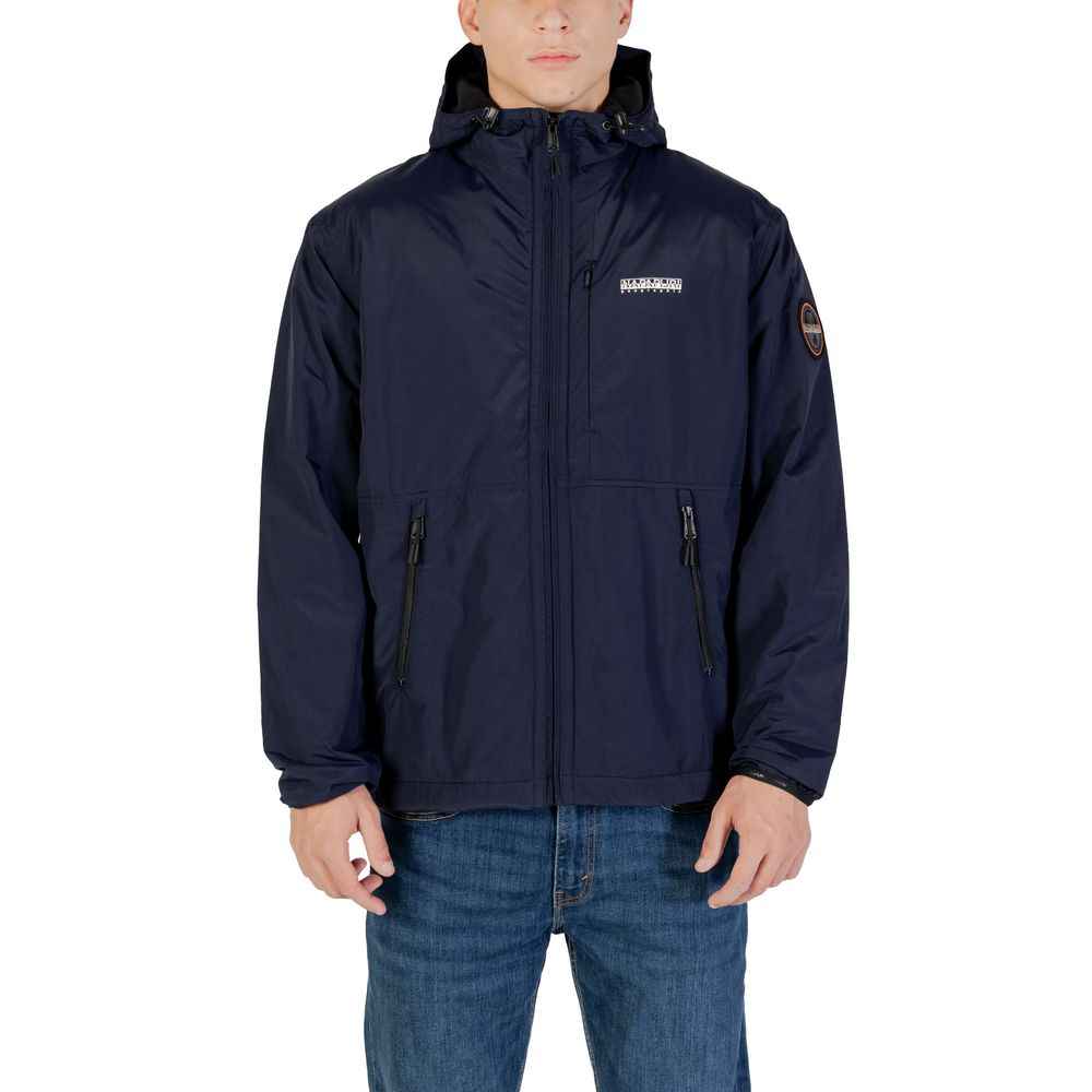 Napapijri Blue Polyamide Shell Jacket