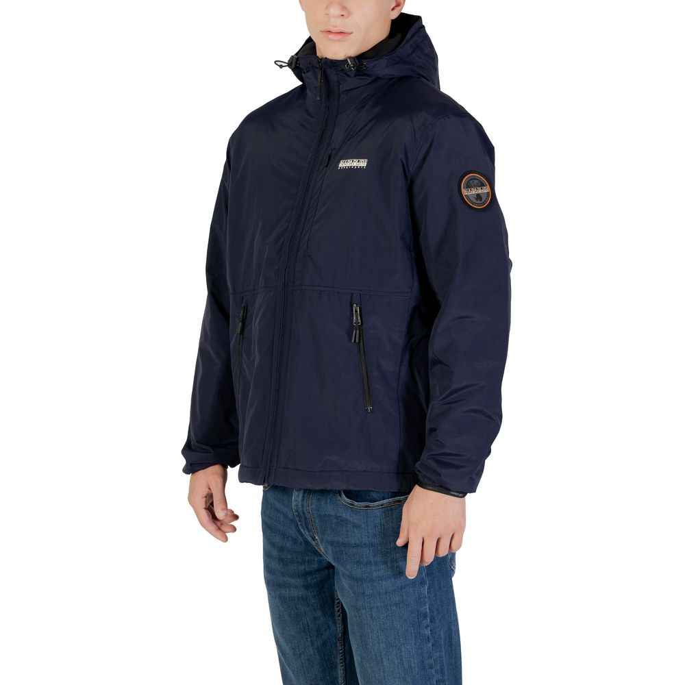 Napapijri Blue Polyamide Shell Jacket