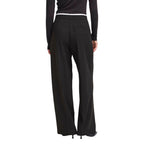 ICHI Black Polyester Pants