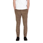 Borghese Brown Cotton Casual Pants