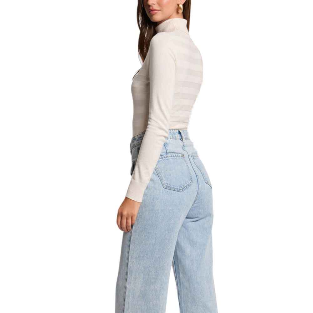 Morgan De Toi Beige Viscose Turtleneck