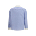 Tory Burch Blue Cotton Pattern Shirt