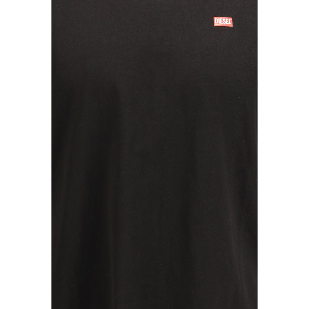 Diesel Black Cotton T-Shirt