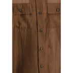 The Latest Brown Lycra Dress Shirt