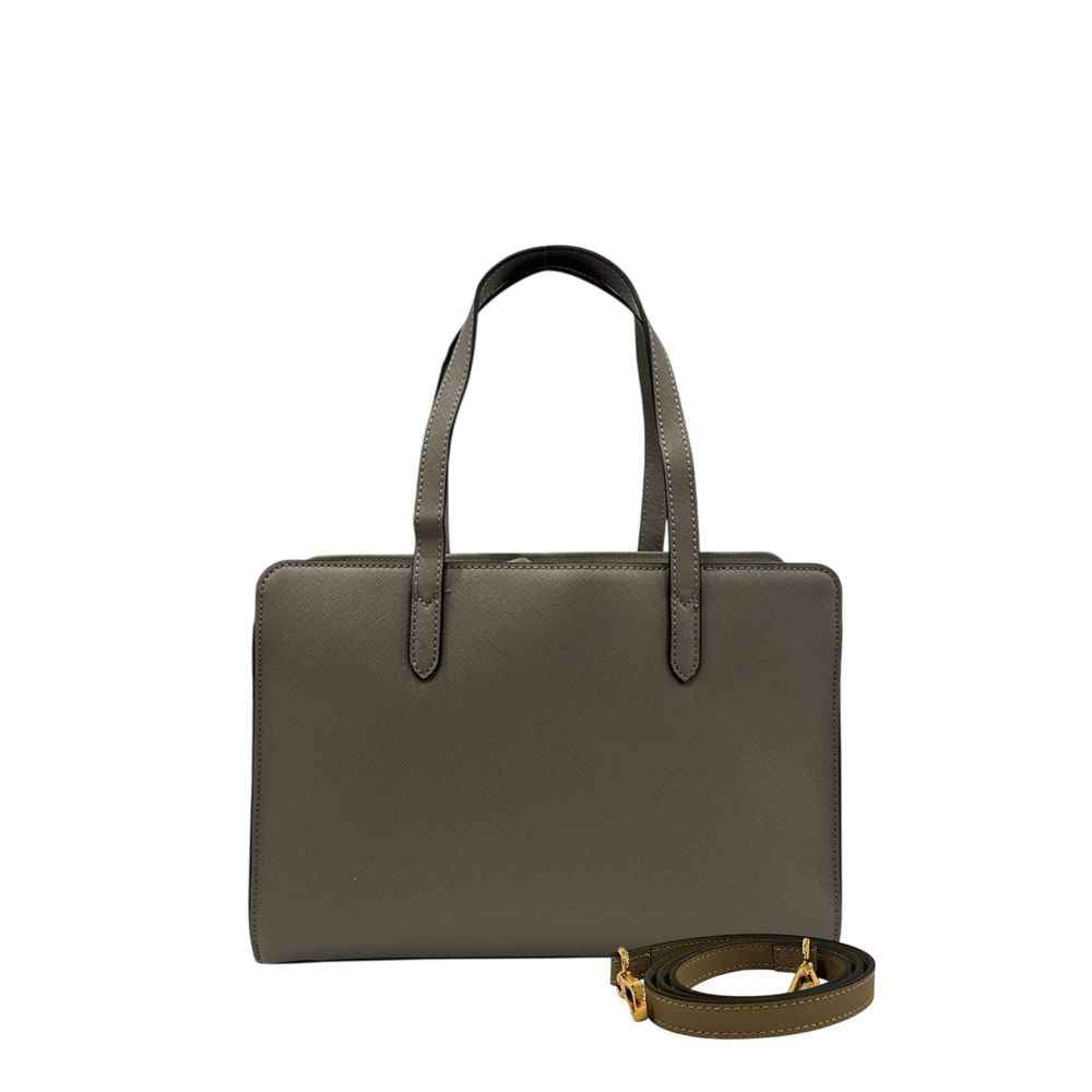 Twinset Grey PU Women Shoulder Bag