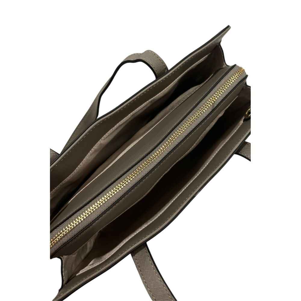 Twinset Grey PU Women Shoulder Bag