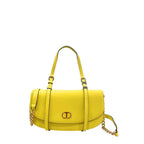 Twinset Yellow PU Women Shoulder Bag