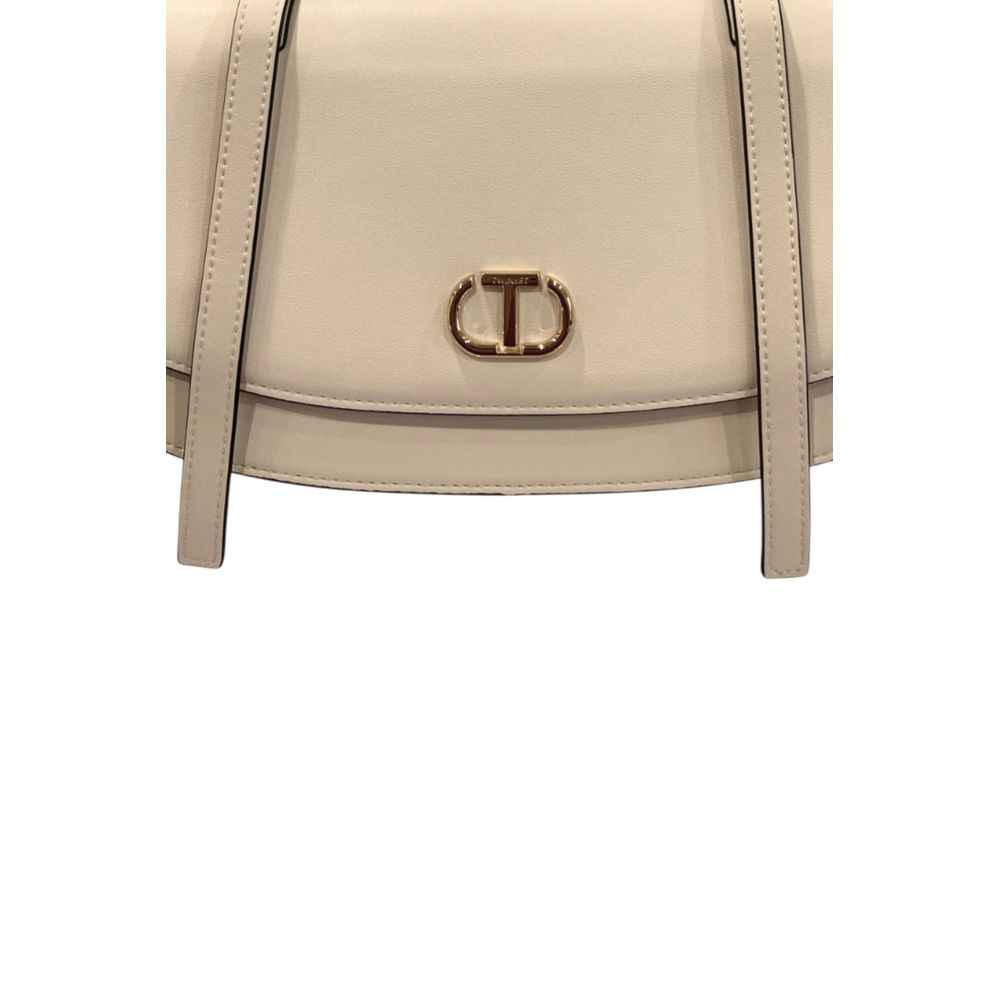 Twinset White PU Women Shoulder Bag