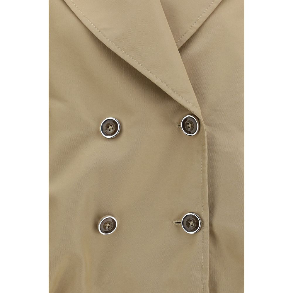 PINKO Beige Cotton Trench Coat