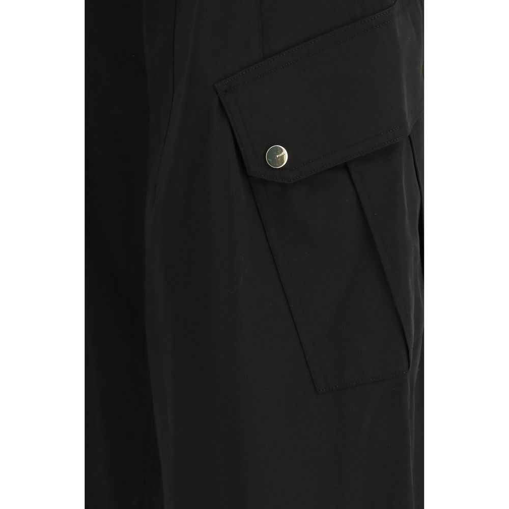 PINKO Black Cotton Cargo Pants