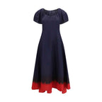 Tory Burch Blue Viscose Casual Dress