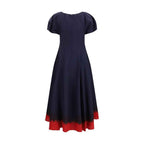 Tory Burch Blue Viscose Casual Dress
