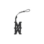 Max Mara Black Calf Leather Bos Taurus Keychain