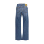 Jacob Cohen Blue Cotton Straight-Leg Jeans