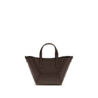 Brunello Cucinelli Bordeaux Calf Leather Bos Taurus Shoulder Bag