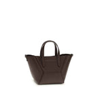 Brunello Cucinelli Bordeaux Calf Leather Bos Taurus Shoulder Bag
