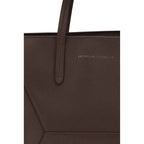 Brunello Cucinelli Brown Calf Leather Bos Taurus Shoulder Bag