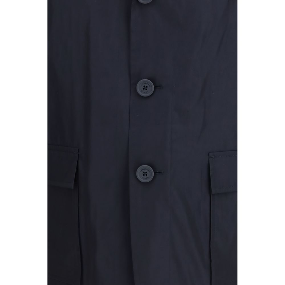 Thom Browne Blue Polyester Coat