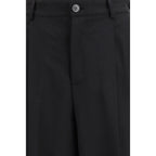Marni Black Wool Casual Pants