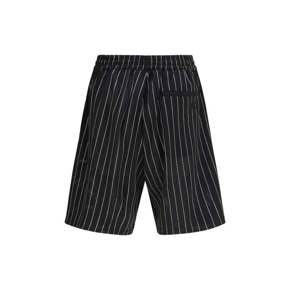 Y-3 Black Polyester Bermuda Shorts