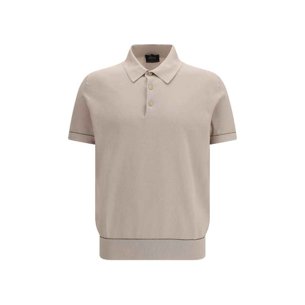 Brioni Beige Cotton Polo Shirt