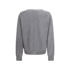 Ami Paris Gray Merino Wool Cardigan