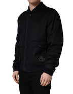 Dolce & Gabbana Black Cashmere Knitted Button Down Jacket