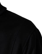 Dolce & Gabbana Black Cashmere Knitted Button Down Jacket