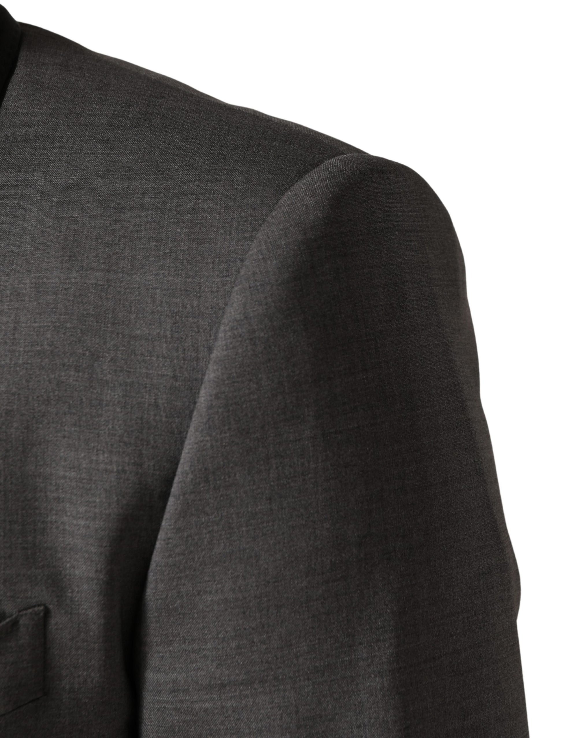 Dolce & Gabbana Gray Wool Single Breasted 1 Button 3PC Suit