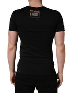 Dolce & Gabbana Black Italians Do It Better Camo Pocket Men T-shirt