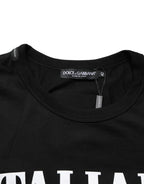 Dolce & Gabbana Black Italians Do It Better Camo Pocket Men T-shirt